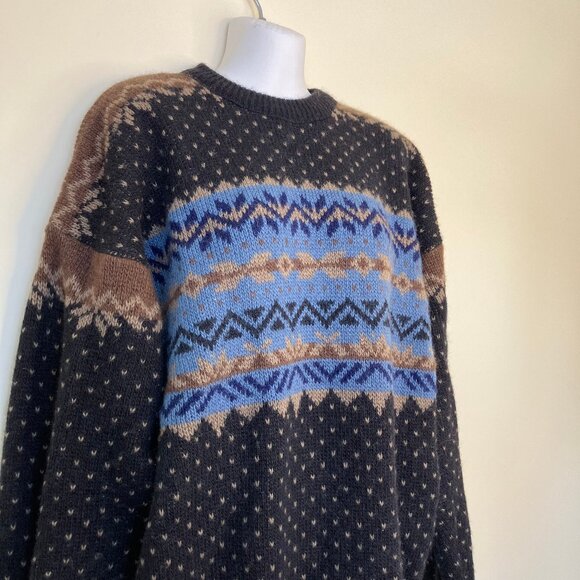 Kaare Gjose Nordic Wool Pullover Sweater XL Made in Norway Scandinavian Pattern - Picture 2 of 8